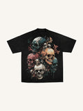 Mens Round-neck Printed Short-sleeve T-shirt