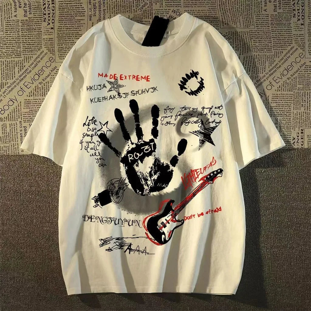 American Vintage Round Neck Short Sleeved T-shirt Men/Women