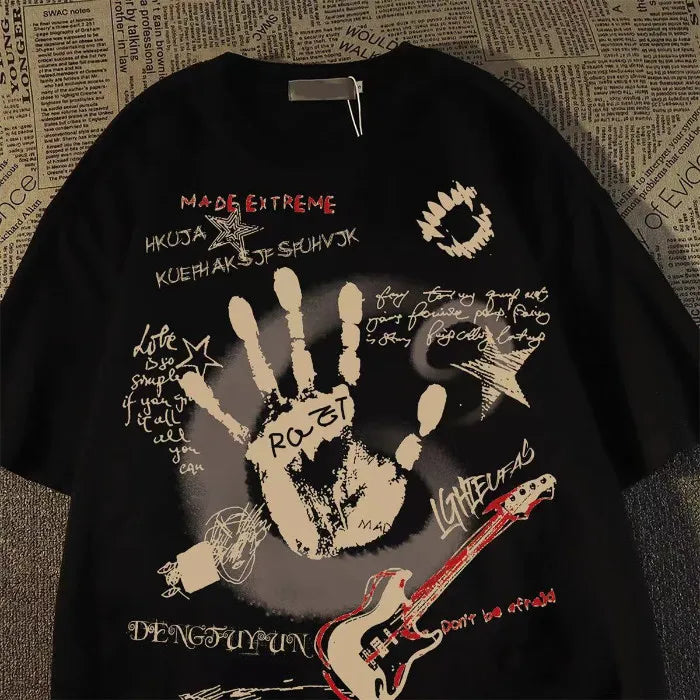 American Vintage Round Neck Short Sleeved T-shirt Men/Women